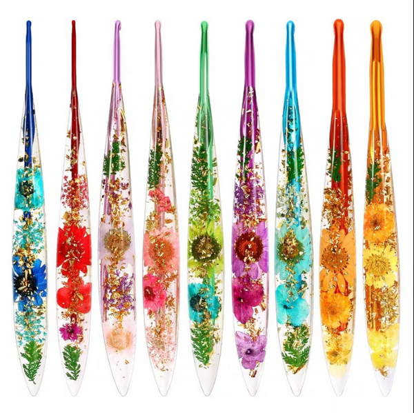 Amelie Floral Crochet Hooks