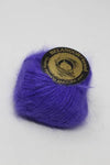 Galler Yarn Belangor French Angora yarn in vibrant purple, showcasing soft, fluffy angora fibers for knitting or crocheting.