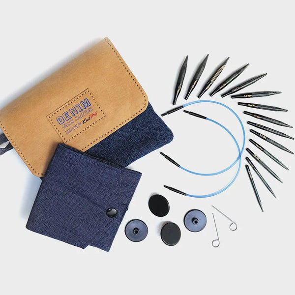 KnitPro Indigo Wood | Mini 2" Interchangeable Needle Set