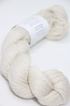 Jade Sapphire Sylph linen and cashmere yarn in a soft, natural color, showcasing the luxurious fiber blend and smooth texture.
