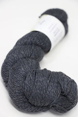 Jade Sapphire Sylph linen and cashmere yarn in Monsoon color, showing soft, lightweight fiber with a subtle sheen.
