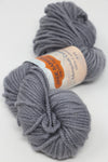 Silver Fox Jade Sapphire 8 Ply Cashmere Yarn, soft and luxurious yarn for knitting, showcasing the fine texture and natural silver color.