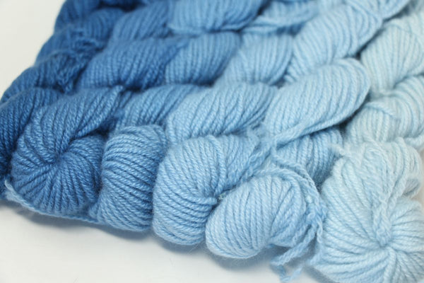 Jade Sapphire | Mini Ombre Kits | 6 Ply Zageo Cashmere