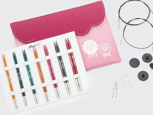 KnitPro (Knitters Pride) Dreamz | Interchangeable Needle Sets | Normal 5" Midi Set (7 Sizes)