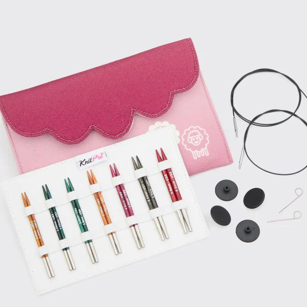 KnitPro (Knitters Pride) Dreamz | Interchangeable Needle Sets | Special 4" Midi Set (7 Sizes)