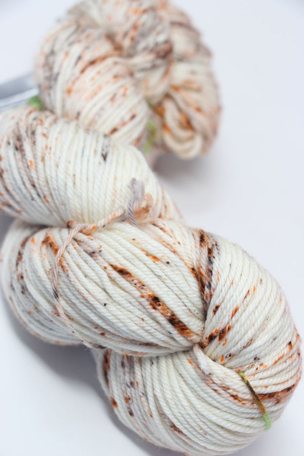 MadelineTosh Vintage Merino Wool Yarn in modern fair aisle color, showcasing soft, high-quality yarn with vibrant, subtle color variations.