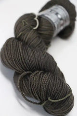 Madeline Tosh Vintage Merino Wool Yarn in Twig color, showing soft, textured skein of hand-dyed yarn for knitting or crocheting.