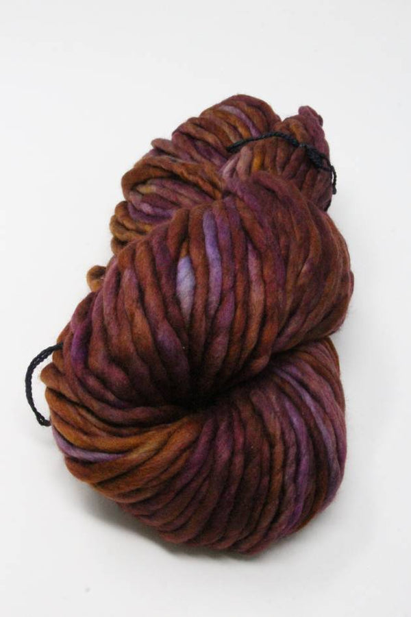 Malabrigo Rasta Merino Wool Yarn in Neptune color, showing thick, soft yarn with vibrant blue and green tones.