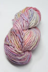 Malabrigo Rasta Merino Wool Yarn in Rosalinda color, showing vibrant, thick, and soft hand-dyed yarn for knitting or crocheting.