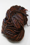 Malabrigo Rasta Merino Wool Yarn in vibrant marte colorway, thick and soft for knitting or crochet projects.