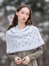 Blue Sky Fibers | Brushed Suri | Rime Frost Snood