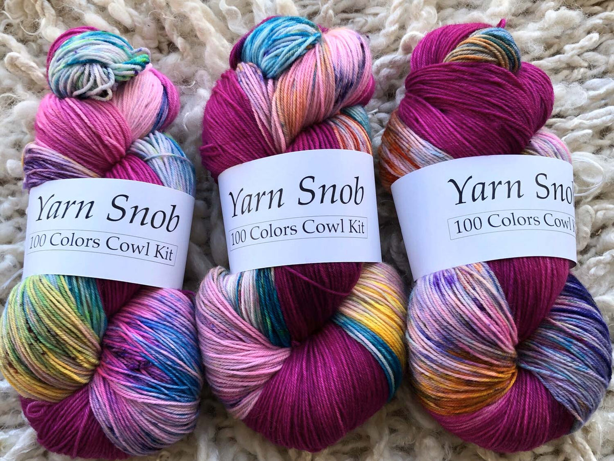 Yarn Snob 100 Colors Cowl Kit! fabyarns