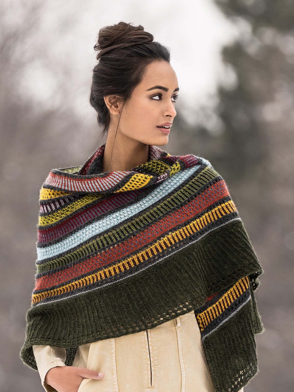 Blue Sky FIbers - Kit - 14 Color Shawl (Woolstok Light))