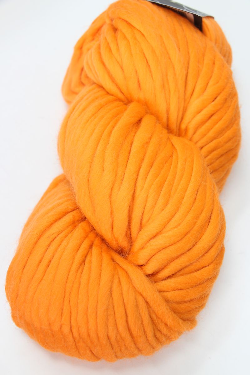 Orange Yarn, Sparkly Yarn, Handspun Yarn, Yellow Yarn, Chunky