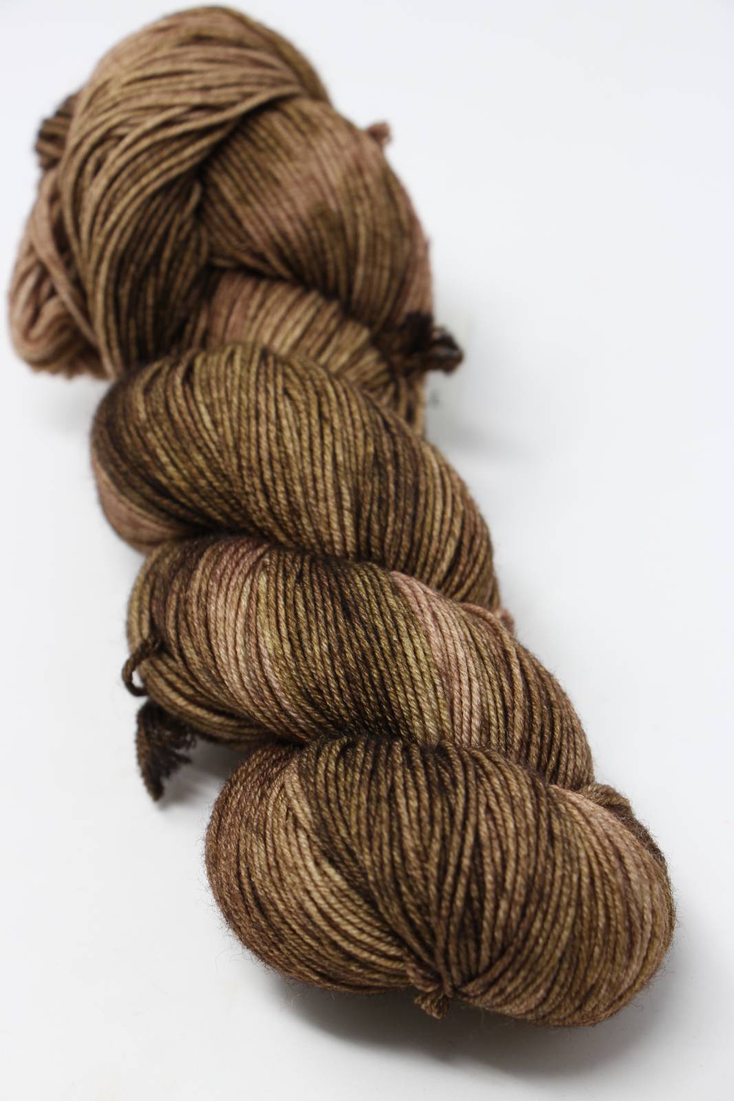 Earth & Sky - Hand dyed yarn - SW Merino Fingering Weight brown