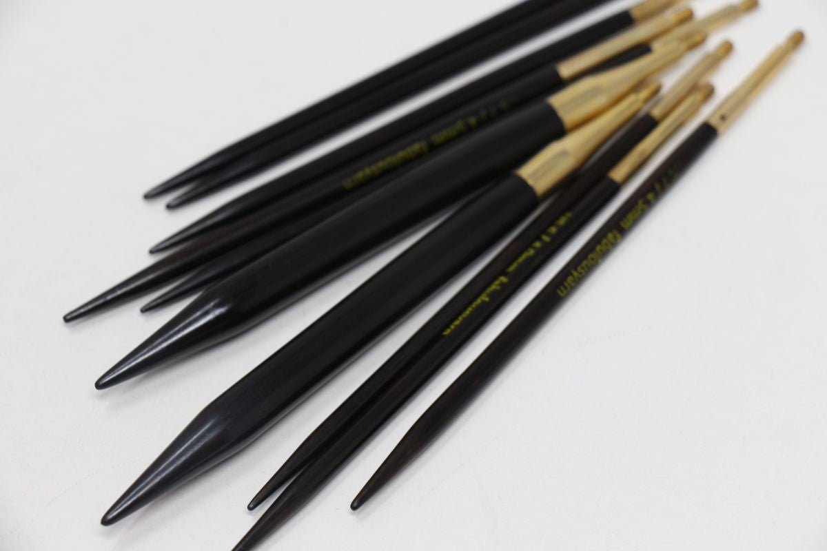 ZEN 7 Inch Double Point Triangular Rosewood Knitting Needles set of 5