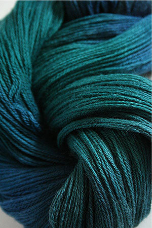 Close-up of Artyarns Merino Cloud Yarn H Series in soft, variegated shades showing its fluffy, lightweight merino fiber texture.