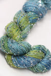 Beaded silk and sequins yarn by Artyarns, Artyarns Beaded Silk & Sequins Light H Series, with colorful beads and shimmering sequins.