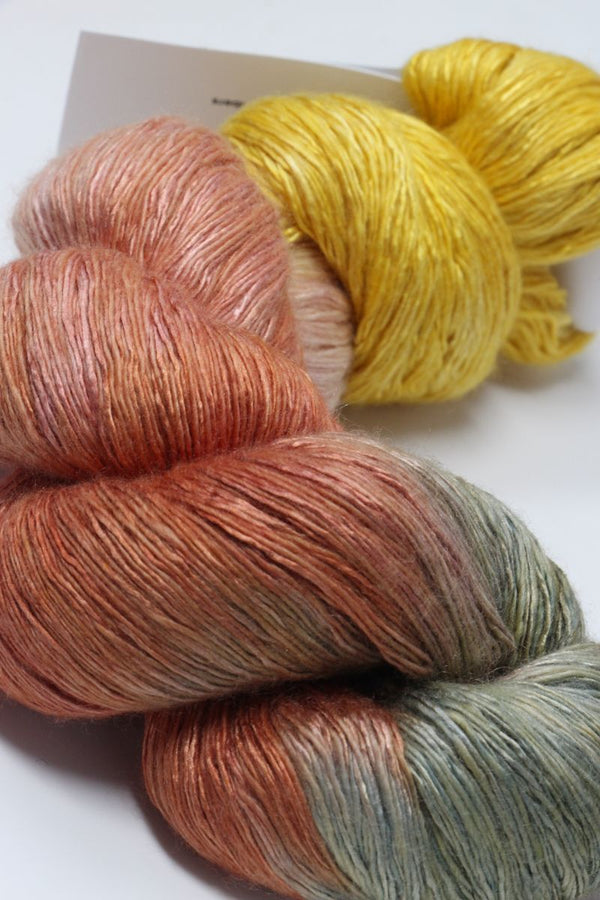 Artyarns Ensemble Light cashmere yarn in F Series colors with 100s-3000s fibers, showcasing soft, colorful skeins.