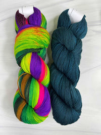 Sari Ombre/Dark Teal
