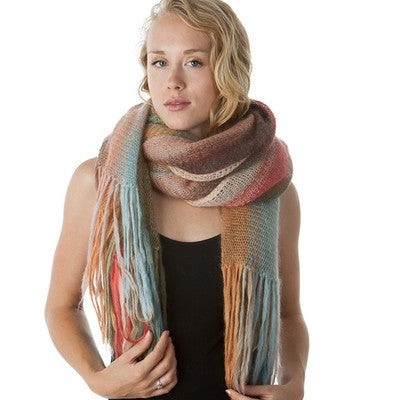 Artyarns Silk Mohair Blanket Kit with colorful yarns for knitting, featuring soft silk and mohair fibers in vibrant shades.