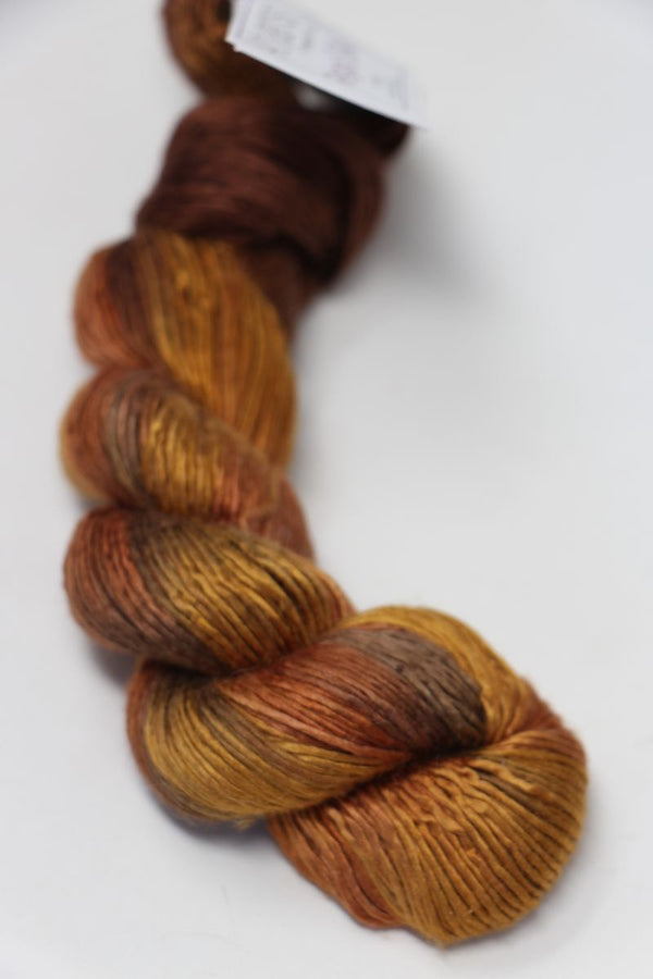 Artyarns Regal Silk Yarn in 500 Painters, soft and shiny silk thread suitable for knitting or weaving projects.