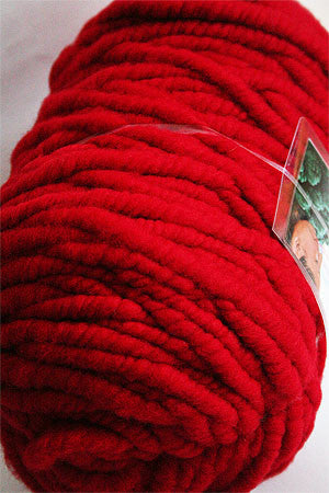 Bagsmith Merino Wool Bumps in ruby red, showcasing soft, textured wool bumps for cozy, stylish accessories or decor.