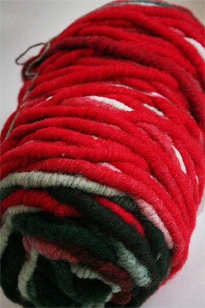 Bagsmith Merino Wool Bumps in candy cane red and white, soft textured wool decorative bumps for cozy home decor.