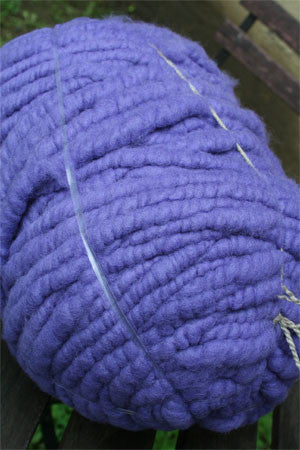 Bagsmith Merino Wool Bumps in amethyst color, soft textured merino wool accessories with rounded bump design.