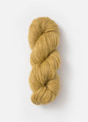 Blue Sky Fibers Techno Alpaca, Silk, and Merino yarn showing soft blue and cream-colored fiber strands.