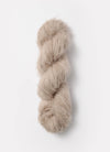 Blue Sky Fibers Brushed Suri alpaca yarn in soft blue, showcasing its fluffy, brushed texture and luxurious fiber quality.