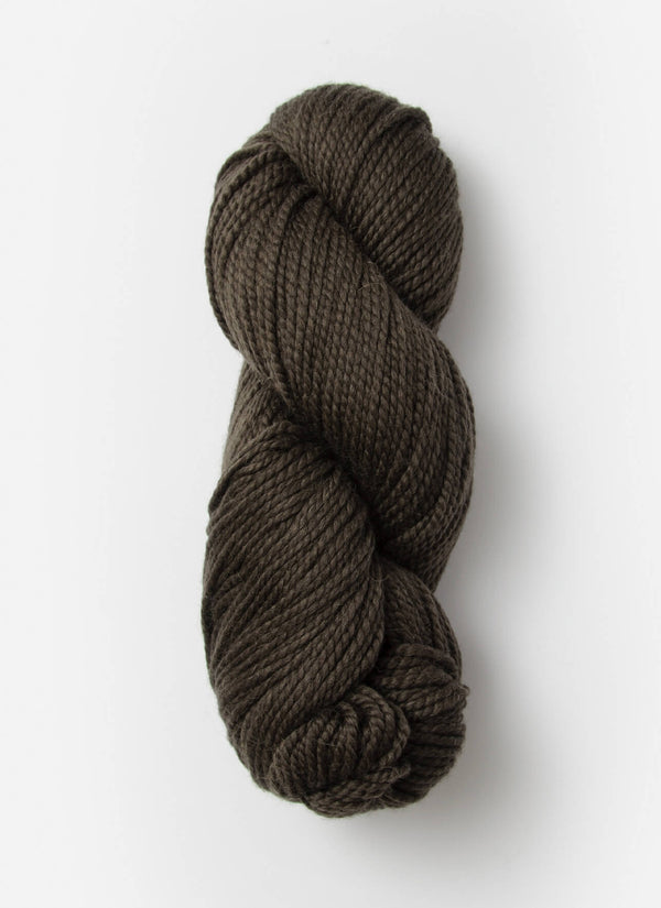Blue Sky Fibers Extra Alpaca Merino Aran yarn in soft blue, showcasing thick, cozy alpaca and merino wool fibers.