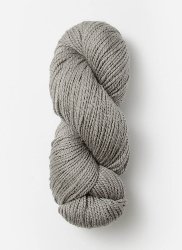 Blue Sky Fibers Extra Alpaca Merino Aran yarn in soft blue, showcasing thick, cozy alpaca and merino wool blend for knitting.