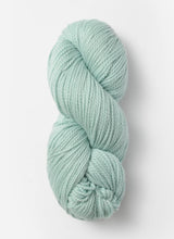 Blue Sky Fibers Extra Alpaca Merino aran yarn skein in soft blue, showcasing thick, cozy alpaca and merino wool blend.