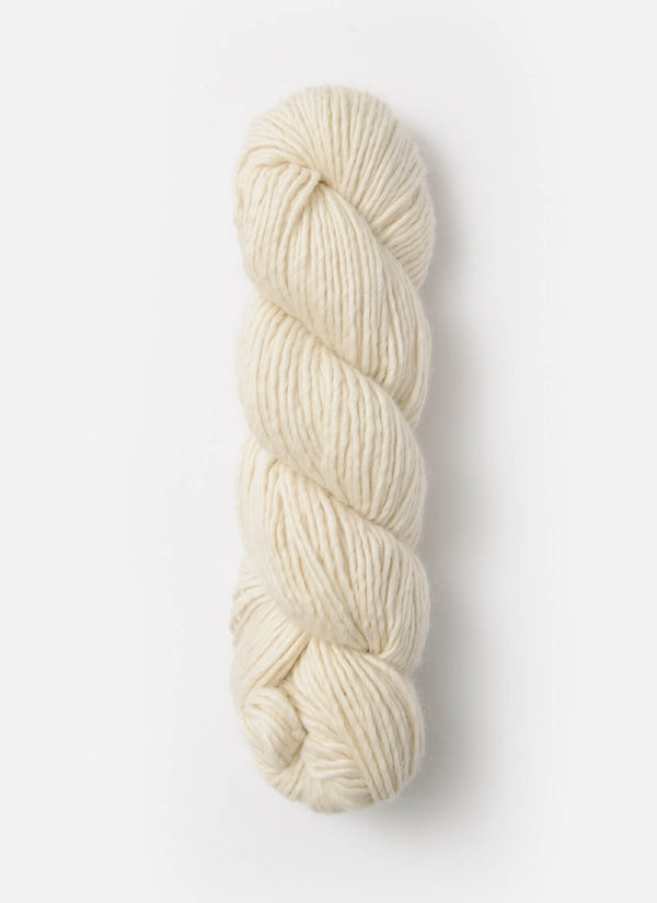 Blue Sky Fibers Suri Merino alpaca and merino yarn in soft blue, showcasing its smooth, plush texture and vibrant color.