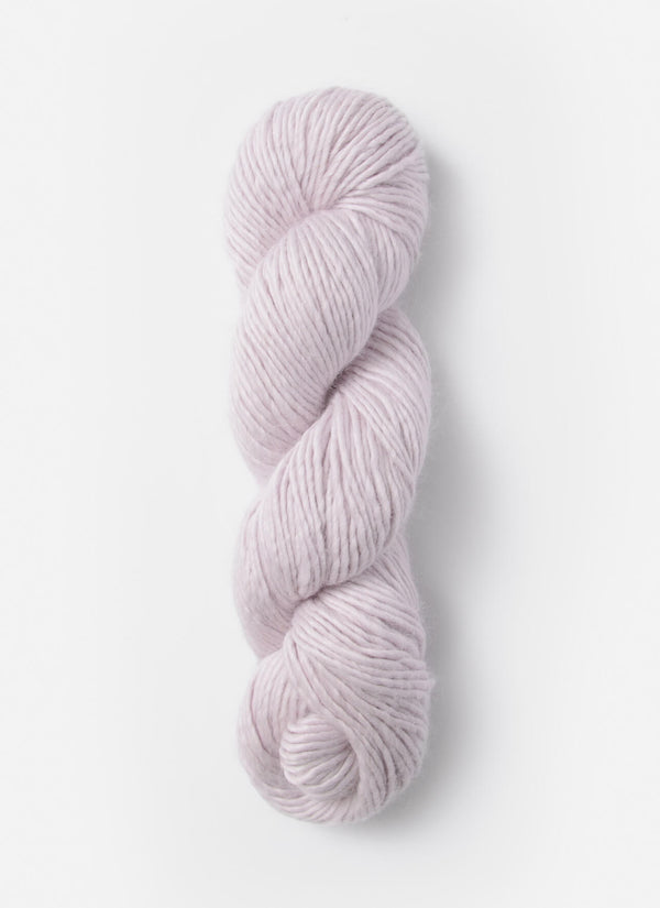 Blue Sky Fibers Suri Merino alpaca and merino yarn in soft blue with a smooth, luxurious texture.