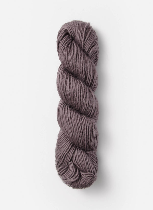 Blue Sky Fibers Suri Merino alpaca and merino yarn in soft blue, showcasing the smooth, spun fiber with a gentle sheen.