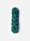 Blue Sky Fibers Metalico alpaca yarn in soft blue color, showcasing the textured, metallic-finished fiber bundle.