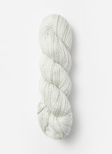 Blue Sky Alpacas Worsted Organic Cotton yarn in solid blue sky color, showcasing soft, smooth fiber texture.