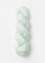 Blue Sky Alpacas Worsted Organic Cotton yarn in solid blue sky color, showcasing soft, smooth cotton fibers for knitting or crochet projects.