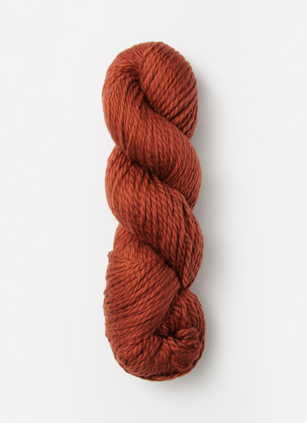 Blue Sky Alpacas Worsted Organic Cotton in solid blue sky color, showcasing soft, tightly spun yarn for knitting or crochet projects.