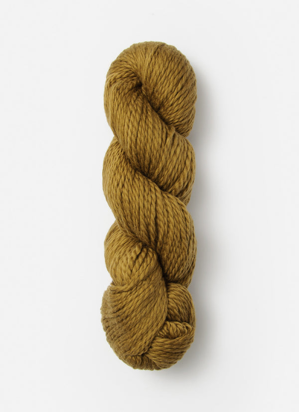 Blue Sky Alpacas Worsted Organic Cotton yarn in solid blue sky color, showcasing soft, thick yarn fibers for knitting and crochet projects.
