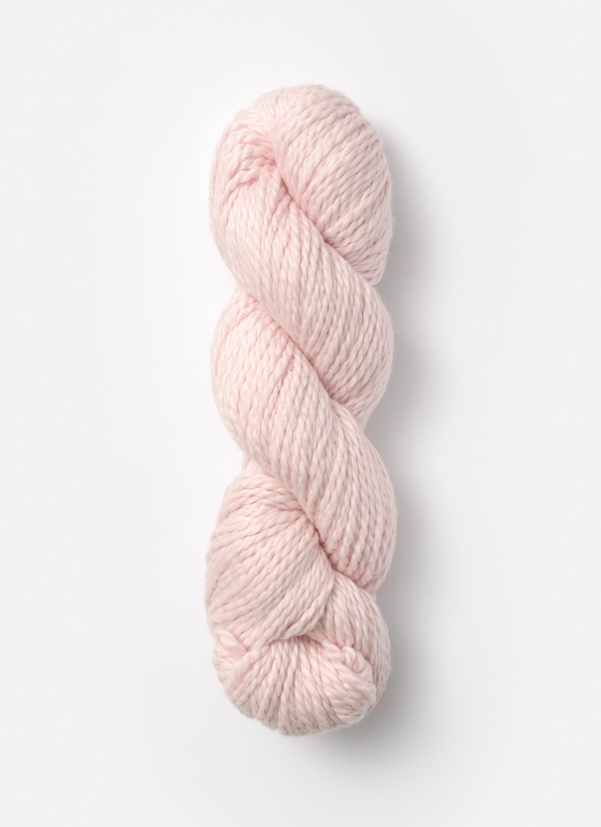 Blue Sky Alpacas Worsted Organic Cotton in solid blue sky color, showcasing soft, smooth yarn for knitting or crochet projects.