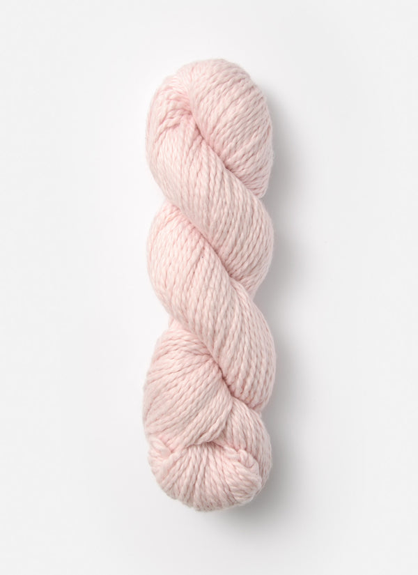 Blue Sky Alpacas Worsted Organic Cotton in solid blue sky color, showcasing soft, smooth yarn for knitting or crochet projects.