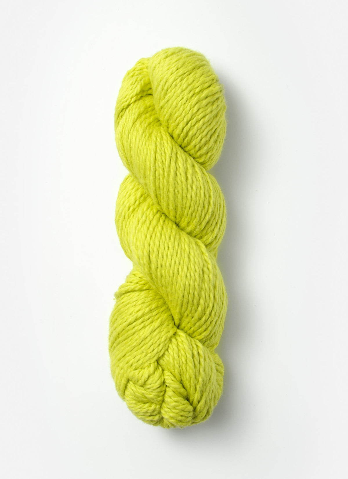 Blue Sky Alpacas Worsted Organic Cotton in solid blue sky color, showing soft, smooth yarn with a close-up of the fiber texture.