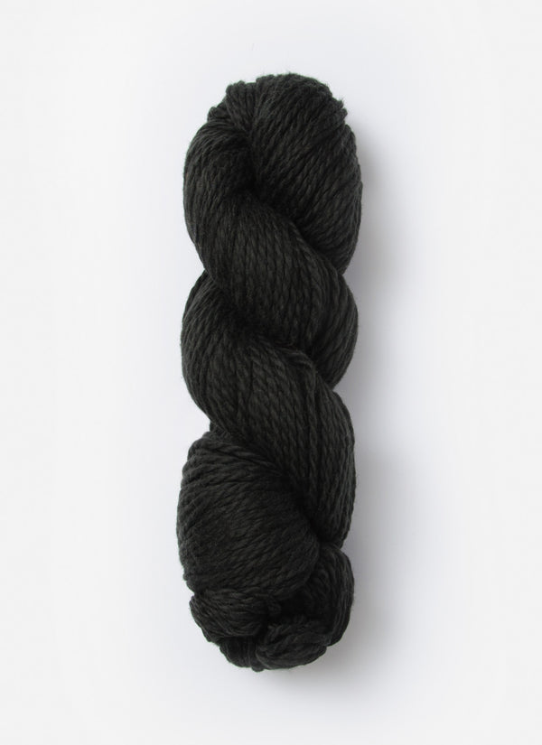 Blue Sky Alpacas Worsted Organic Cotton in solid blue sky color, showcasing soft, thick spun yarn for knitting or crochet projects.