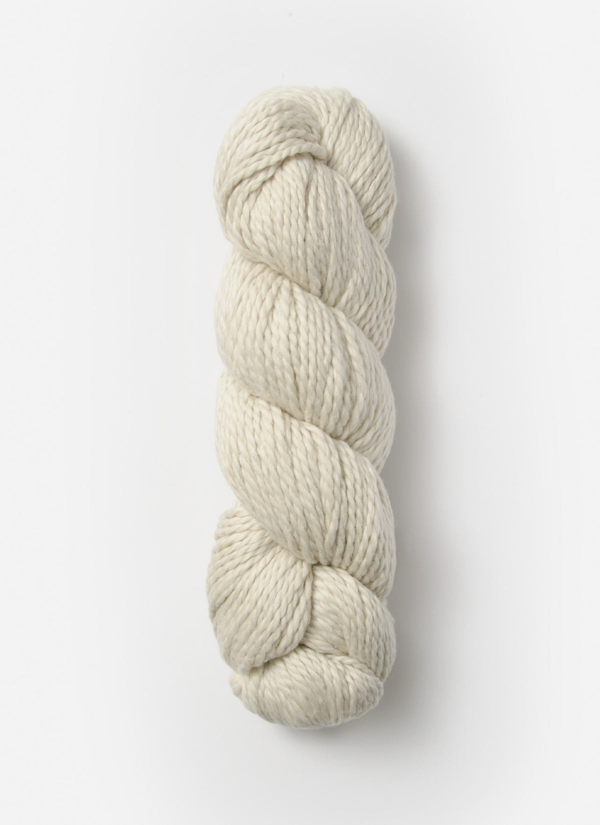 Blue Sky Alpacas Worsted Organic Cotton in a solid blue shade, showcasing the soft, smooth yarn texture.