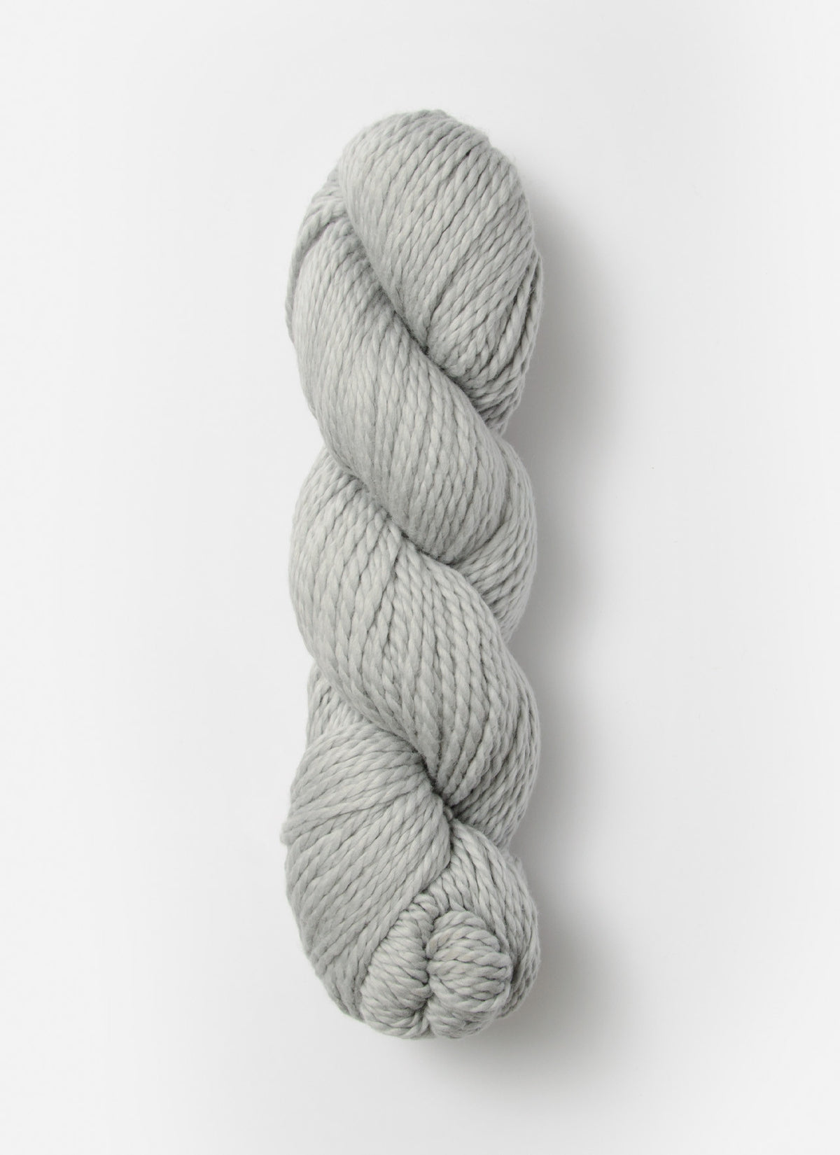 Blue Sky Alpacas Worsted Organic Cotton yarn in solid blue sky color, showing soft, thick yarn strands suitable for knitting and crochet.