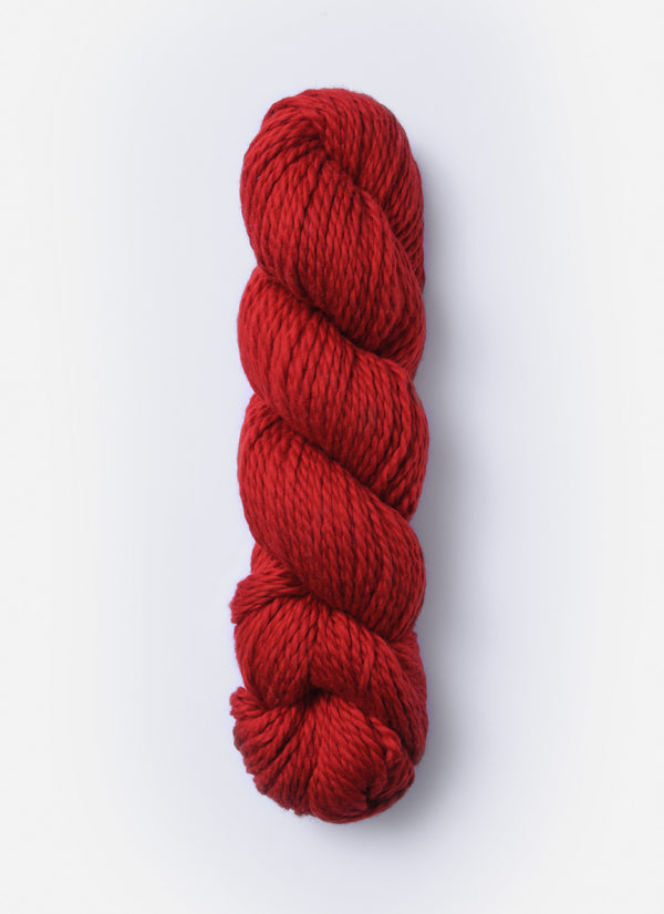 Blue Sky Alpacas Worsted Organic Cotton in solid blue sky color, showcasing soft, natural yarn for knitting or crochet projects.