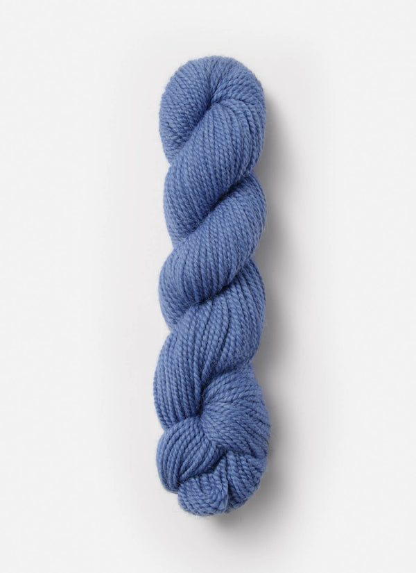 Blue Sky Fibers Baby Alpaca Sport Weight solid alpaca yarn in soft blue color, showcasing smooth, high-quality fiber.